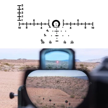 D-EVO Dual-Îmbunătățită de Vedere Optic D-EVO Reticul Pușcă Lupa domeniul de Aplicare / LCO Red Dot Sight Reflex Vedere Holografic Vedere LP Logo-ul