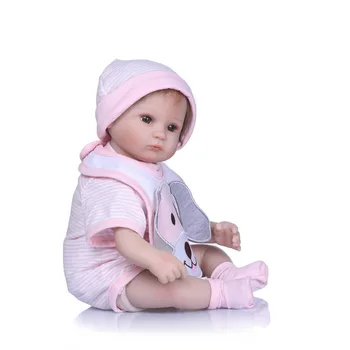 NPK Renăscut Baby Doll Realist din silicon Moale Renăscut Copii Fata 40cm Adorabil Bebe Copii Brinquedos boneca Jucării pentru Fete