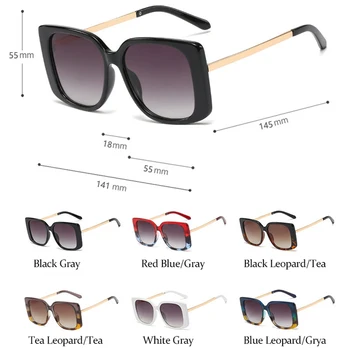 Ochelari de soare femei pătrat Supradimensionat Brand de lux pentru femei de Moda ochelari de nuante pentru femei nou Brand de ochelari de soare de Designer de sex feminin