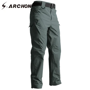 S. ARCHON IX9 Tactic Stil Pantaloni Toamna Militar Armata SWAT Luptă Pantaloni Barbati Casual iute Uscat 3 culori Solide Pantaloni