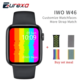 Zurexa IWO W46 Ceas Inteligent Bărbați Femei 1.75 inch Monitor de Ritm Cardiac Sport Smartwatch Ip68 rezistent la apa de Înot Ceas Inteligent Pentru IOS