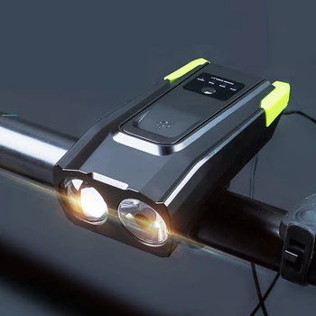 2020 NOU USB reîncărcabilă lumina bicicleta rezistent la apa corn Biciclete lumina iluminare lanterna pentru bicicleta far accesorii pentru biciclete