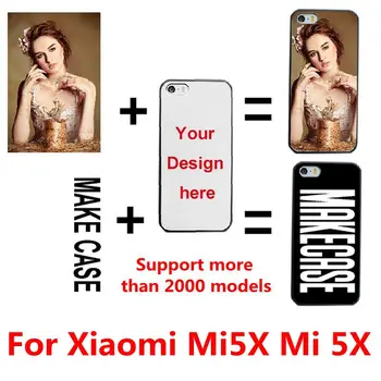 DIY Personalizate foto personalizat numele Personaliza imprimare imagine de design caz acoperire pentru Xiaomi Mi5X Mi 5X Km A1