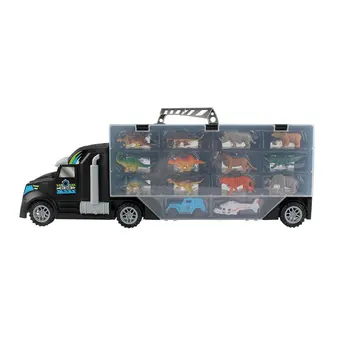 Copii Dinozauri de Transport de Transport Auto Camion de Jucărie cu Dinozauri de jucărie în Interiorul realiste dinozaur pentru copii cadouri