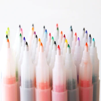 12/24buc Icolor Liner Pen Set Suplimentar de Fibre Fine Sfat pe Baza de Apa Culoare de Artă Stilouri-Marker pentru Desen, Scris, Rechizite F581