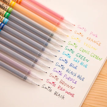 12/24buc Icolor Liner Pen Set Suplimentar de Fibre Fine Sfat pe Baza de Apa Culoare de Artă Stilouri-Marker pentru Desen, Scris, Rechizite F581