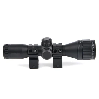 6X32 AOE Tactice domeniul de Aplicare Riflescopes Optica de Vanatoare domeniul de Aplicare Red&Green Dot Iluminat Reticul Fibra de Vedere Riflescope