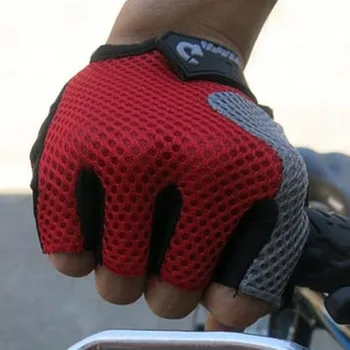 Mănuși de ciclism Deget și Jumătate la Șocuri Respirabil de Sport în aer liber MTB Bărbați Femei Respirabil, Anti-Alunecare, Motociclete Biciclete Rutier Manusi