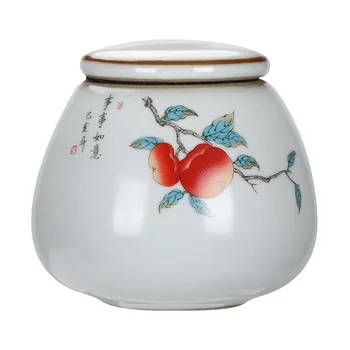 CHANSHOVA stil Chinezesc Crackle Glaze Ceramice lucrate Manual Ceai Caddy cutie de ceai de Etanșare Container de Depozitare China Ru Cuptor de Porțelan H348
