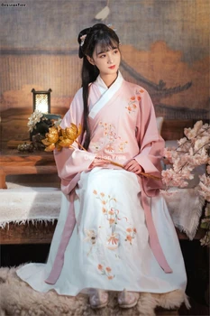 2021 hanfu femei tradițională chineză de dansuri populare zână rochie de curtea de epocă costum de printesa vechi costume de zână fata cosplay