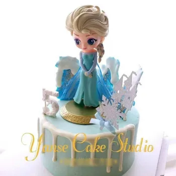 Disney Figurine Frozen Princess Aisha Anna Papusa de Colectie Model de Decorare Tort Figurine Jucarii pentru Copii Cadouri
