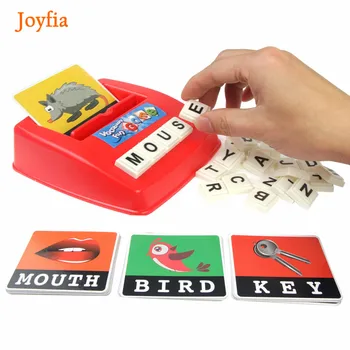 Ortografia Engleză Scrisoare Alfabet Joc De Învățare Scrisori De Potrivire Carte Puzzle Jucarii Educative Pentru Copii De Învățare Jucărie Copil Cadou[