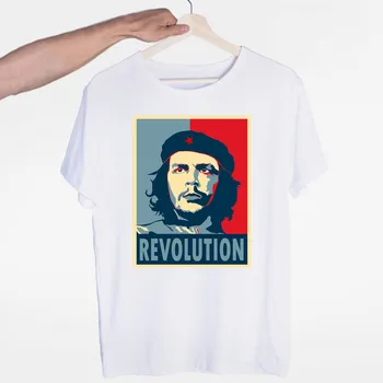 O-Neck Mâneci Scurte de Vară de Moda Casual Unisex, Femei și Bărbați Tricou pentru Bărbați Che Guevara T-shirt