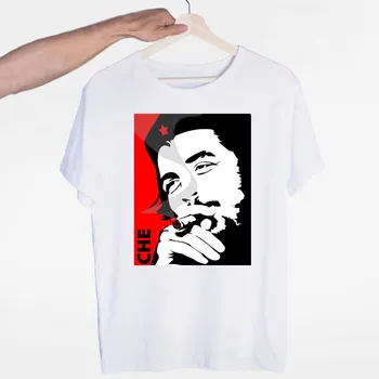 O-Neck Mâneci Scurte de Vară de Moda Casual Unisex, Femei și Bărbați Tricou pentru Bărbați Che Guevara T-shirt