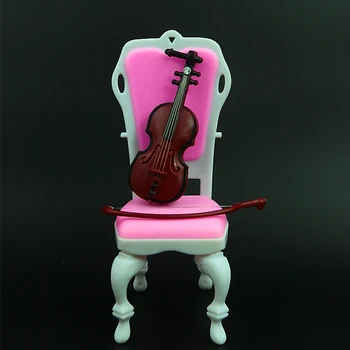 5 Buc / lot Nou de Moda Papusa accesorii Instrumente Muzicale pentru papusa barbie DIY Vioara pentru BJD Papusa 1 / 6