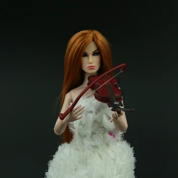 5 Buc / lot Nou de Moda Papusa accesorii Instrumente Muzicale pentru papusa barbie DIY Vioara pentru BJD Papusa 1 / 6