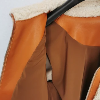 UITE! Ceea ce este SUPER-Calitate Fabrică ? Super Calitate Shearling Coat Cald Naturale De Oaie Haina De Blana Pentru Femei Haina De Iarna M493