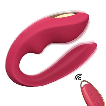 Liniște Dual Motor forma de U, Forma G Spot Vibrator Wireless de Control de la Distanță Clitoris Vibratoare Stimularea Jucărie Sexuală pentru Femei Cuplu Joc