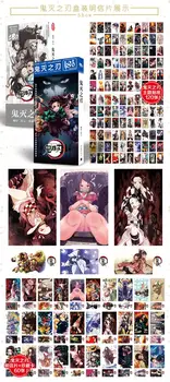 Anime Demon Slayer: Kimetsu nu Yaiba Kamado Tanjirou carte Poștală Post Cărți Autocolant Artbook Cadou Cosplay Recuzită Cartea Set de Cadouri