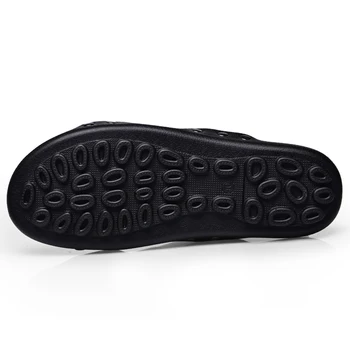 Casual, Papuci De Brand 2018 Bărbați Papuci Sandale Pantofi Barbati Vara Flip-Flops, Sandale De Plaja Barbati Pantofi Din Piele Sandalias Zapatos