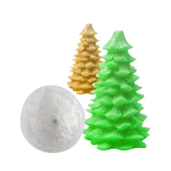 Creative 3D Pom de Crăciun Lumânare Mucegai Silicon DIY Crăciun Fericit Lumanare Decorativa Instrumente de Săpun Manual de Decizie Bougie Mucegai