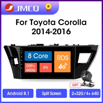 JMCQ Android 10.0 Radio Auto Pentru Toyota Corolla Ralink-2016 Multimedia Video Player 2 din 4+64G RDS Navigare GPS Unitatea de Cap