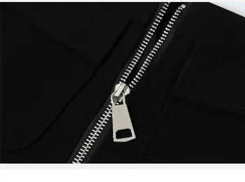 Noul Talie Mare Eleganta Midi Fusta De Moda 2018 Negru Solid Cu Fermoar Lung Fuste Femei Faldas Saia Plus Dimensiune Jupe Casual