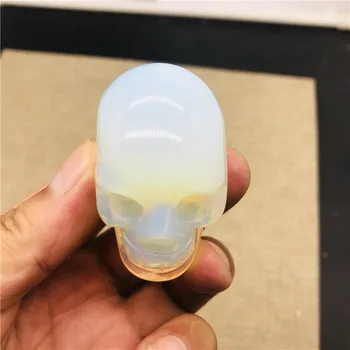 5cm Naturale cristal opal craniu decor de colectare