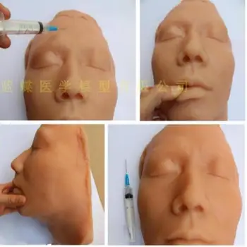 Silicon gel capul model de injectie plastic facial minim invazive de plastic piele sutura software capul mucegai