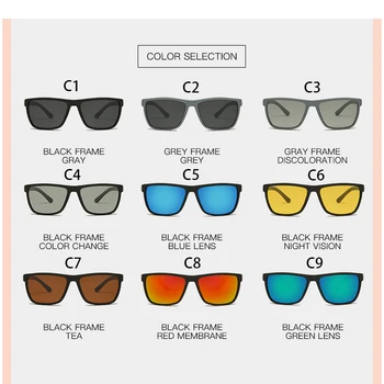 Polaroid Barbati Pescuit ochelari de Soare Piața Tr90 Flexibil de Conducere Cauciuc Pătrat Ochelari de Soare Polarizat Sunglases pentru Femei UV400