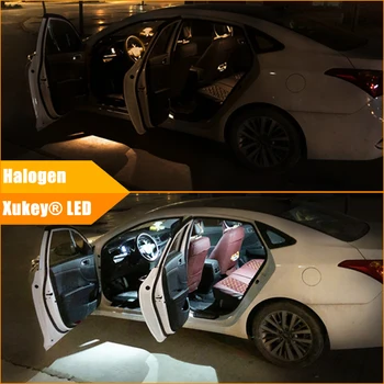 Xukey 9pcs Interior Auto Lumini cu LED-uri Kit se Potrivesc Pentru Honda Civic MK8 2006 2007 2008 2009 2010 2011 Dom Portbagaj Lampa plăcuței de Înmatriculare Becuri