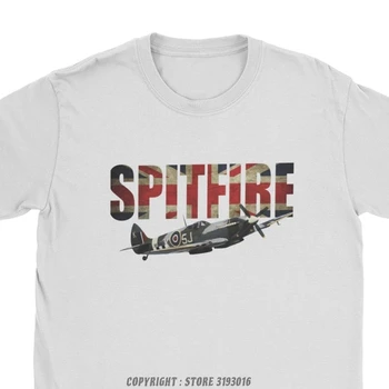 Britanic Supermarine Spitfire Luptător Tricouri Barbati Din Bumbac Tricouri Avion De Război Aeronave Pilot De Avion De Design De Moda T Shirt Mens