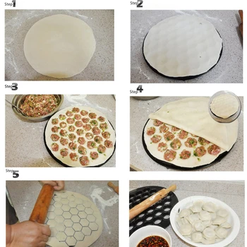 Bucătărie Aluat Găluște de Presă Mucegai Filtru de Ravioli Face Mucegai DIY Filtru de Aluat Pelmeni Mucegai Paste Formă 37 Găuri Instrumente de Bucatarie