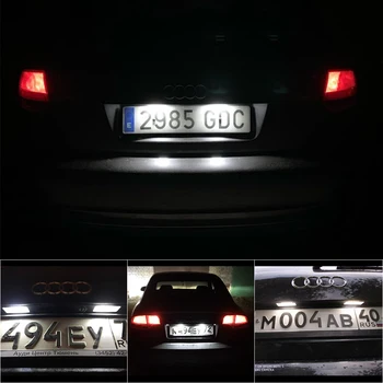 LED fara Eroare Număr de Înmatriculare de Lumină Lampă Auto Pentru Audi A3 A4 S4 RS4 B6 B7 A6 RS6 S6 C6 A5 S5 Cabrio 2D Q7 A8 S8 RS4 Avant
