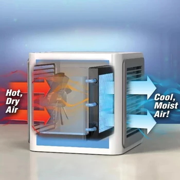 2020 Spațiu Personal umidificator de Aer în Camera de Răcire de Aer Conditionat Mini-Răcitoare de Aer Arctic cu Waterbox, Portabil LED Masă Fani