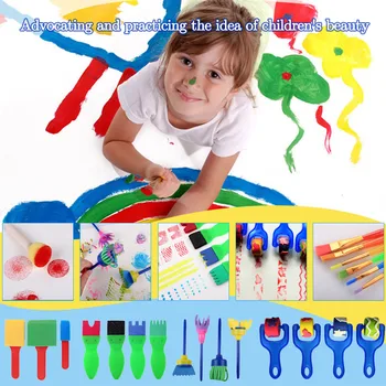 Diy Copii Burete Pensule Instrumente de Desen pentru Copii mai Devreme Pictura 26pcs jucării pentru copii