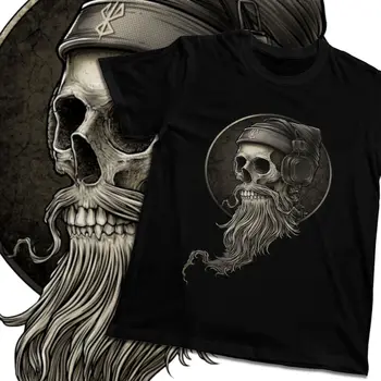 Agrement Man T-shirt Winya Nr 99 Craniu Barba Bumbac de Calitate Moda Rotund Gat de Desene animate de Imprimare La Camiseta
