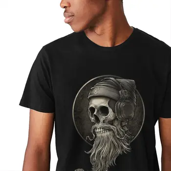 Agrement Man T-shirt Winya Nr 99 Craniu Barba Bumbac de Calitate Moda Rotund Gat de Desene animate de Imprimare La Camiseta