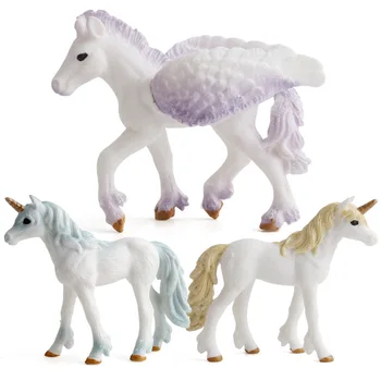Actiune Si Jucărie Figurile 3 Stiluri Unicorn Europene Mituri Și Legende Jucării Păpușă De Plastic Animale De Colectie Model De Mobilier Jucarie Cadou
