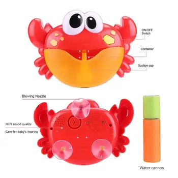 U Bubble Crabi Baie pentru Copii Jucărie Amuzant Baie Bubble Maker Piscină de Înot Cadă Săpun Jucării Aparatul Pistol cu Apă pentru copii Copii