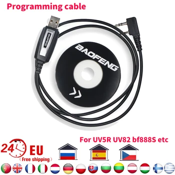 Baofeng Original Walkie Talkie USB de Programare, cum ar Cablu cu CD Driver pentru Baofeng UV5R Pro UV82 BF888S Ham Radio Accesorii
