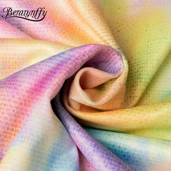 Benuynffy Tie Dye O-Ring Stand Guler Zip Hanorac Pentru Femei Toamna Picătură Casual Cu Maneci Lungi Cordon Crop Top Jachete