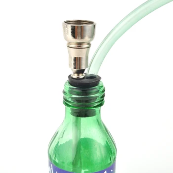 Portabil Mini Narghilea Shisha Sticlă De Apă Pipă De Tutun Pipe Tub De Metal Cu Filtru De Fumat Cadouri