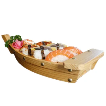 Creative Lemn Sushi Barca Pin Preparate Din Bucătăria Placa De Sushi Sushi Instrumente Tacamuri Decor Ornament