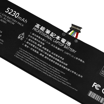 Golooloo 5230mAh 7.6 V Nou R13B01W R13B02W Baterie Laptop Pentru Xiaomi Mi Air 13.3