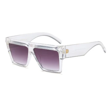 2020 epocă de Mari dimensiuni cadru pătrat ochelari de soare femei bărbați plat-cadru de moda ochelari de soare Supradimensionați de Lux de proiectare Lentile uv400 ochelari