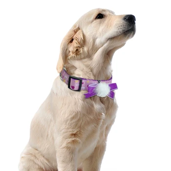 Moda Guler pentru animale de Companie de Nailon Reglabil guler de Câine Pentru întreprinderile Mici Mijlocii Mari Câini Chihuahua Cu Papion Drăguț S M L