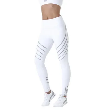 Talie mare Reflectorizante Yoga Pantaloni Pentru Femei push-up legins doamnelor rularea de fitness colanti sport de energie fără sudură sport, jambiere