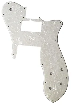 Pleroo Personalizate Chitara pickgaurd - Pentru '72 Personalizate RI Tele Chitara Pickguard Zero Placă , 4 Straturi de Sidef Alb