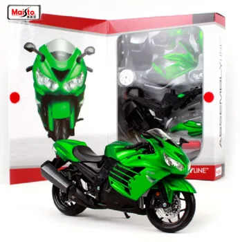 Maisto 1:12 Kawasaki Ninja ZX 14R Verde de Asamblare DIY MOTOCICLETA Model Pentru Băiat Jucarii Cadou TRANSPORT GRATUIT